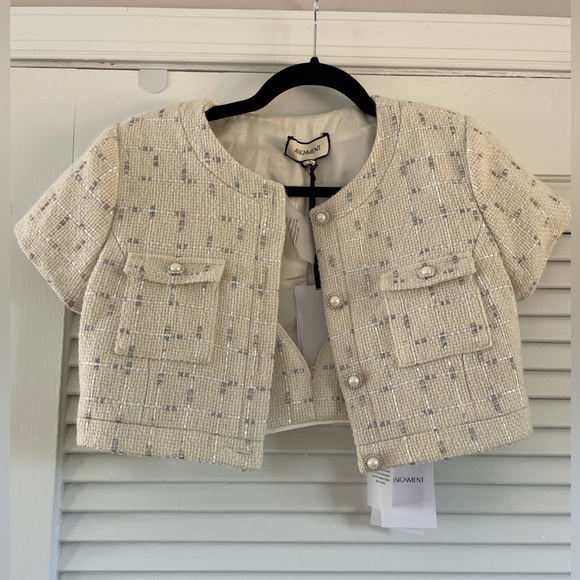 NWT REVOLVE  x Assignment Tai Cropped Blouse and Giselle Bralette Set - Picture 13 of 16